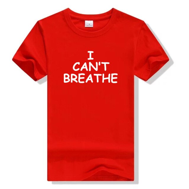 2020 Women Men Tops Cotton T Shirt George Floyd I Cant Breathe Sayings Black History Black Lives Matter Tumblr Graphic T Shirts