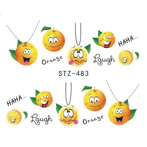 1PCS Strawberry Summer Fruit Drinking Stickers For Nails Manicure Nail Art Design Water Transfer Watermark Beauty Decals TRSTZ
