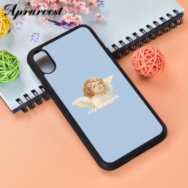 Aprarvest Angels Aesthetic Aesthetics Rubber Silicone Phone Case Cover For iPhone 5 5S SE 6 6S 7 8 PLUS X XS XR MAX 11 PRO