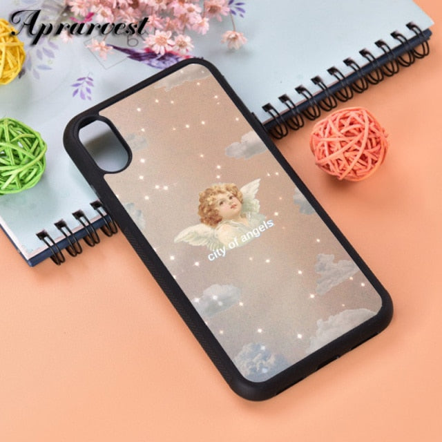 Aprarvest Angels Aesthetic Aesthetics Rubber Silicone Phone Case Cover For iPhone 5 5S SE 6 6S 7 8 PLUS X XS XR MAX 11 PRO