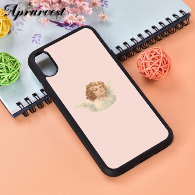 Aprarvest Angels Aesthetic Aesthetics Rubber Silicone Phone Case Cover For iPhone 5 5S SE 6 6S 7 8 PLUS X XS XR MAX 11 PRO
