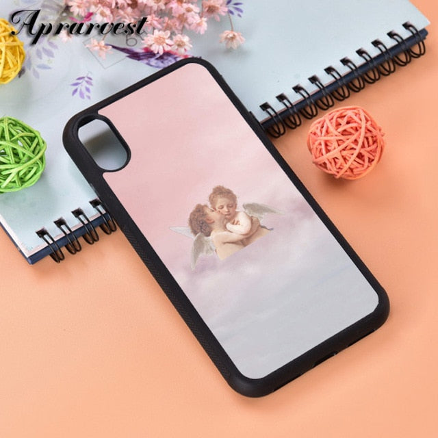 Aprarvest Angels Aesthetic Aesthetics Rubber Silicone Phone Case Cover For iPhone 5 5S SE 6 6S 7 8 PLUS X XS XR MAX 11 PRO