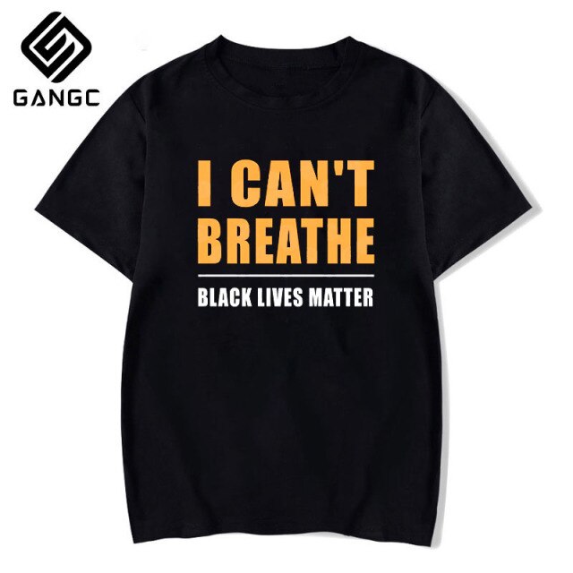 I Cant Breathe Streetwear Black Lives Matter Man T Shirt  Hiphop Short Sleeve Casual Print Tees george floyd t shirt