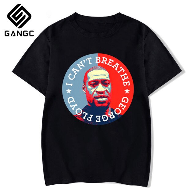 I Cant Breathe Streetwear Black Lives Matter Man T Shirt  Hiphop Short Sleeve Casual Print Tees george floyd t shirt