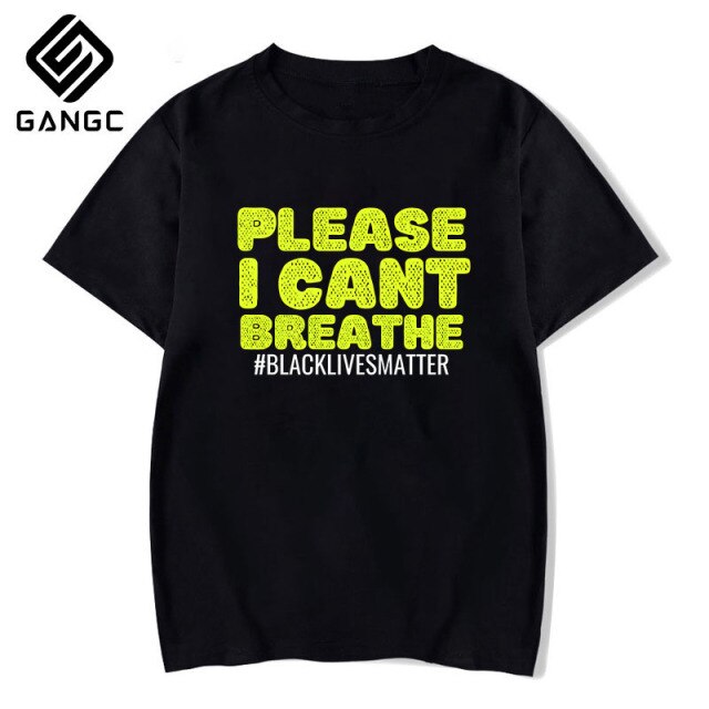 I Cant Breathe Streetwear Black Lives Matter Man T Shirt  Hiphop Short Sleeve Casual Print Tees george floyd t shirt