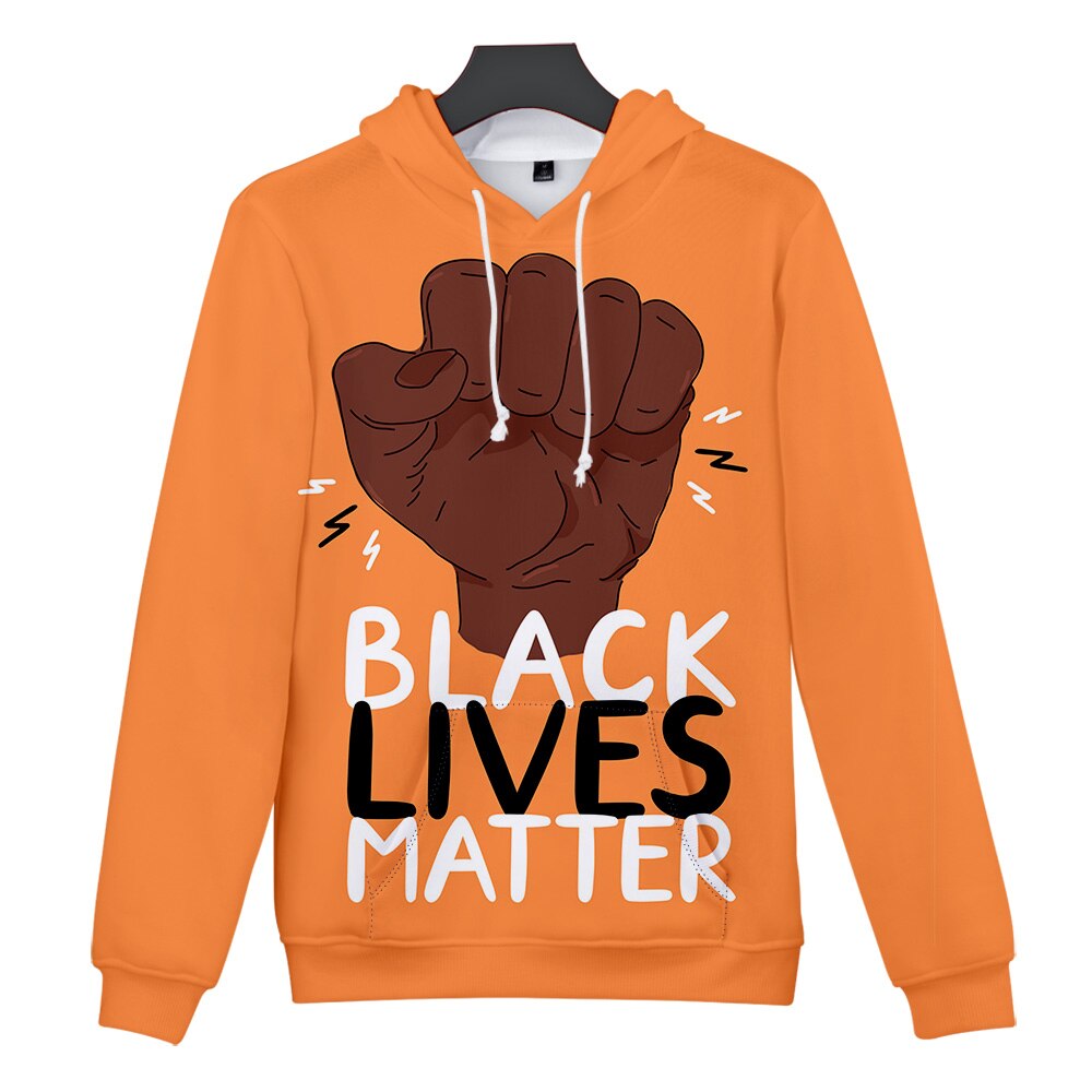Black Lives Matter Hoodie Sweatshirt Men/Women 3D Print I cant Breathe Shirt Long Sleeve Kids/Adults Hoodies Streetwear Slogan