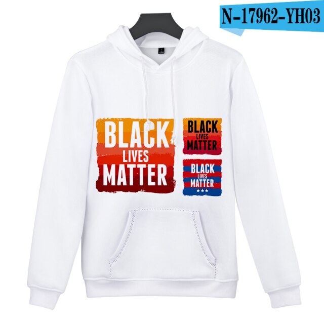 Black Lives Matter Hoodie Sweatshirt Men/Women 3D Print I cant Breathe Shirt Long Sleeve Kids/Adults Hoodies Streetwear Slogan