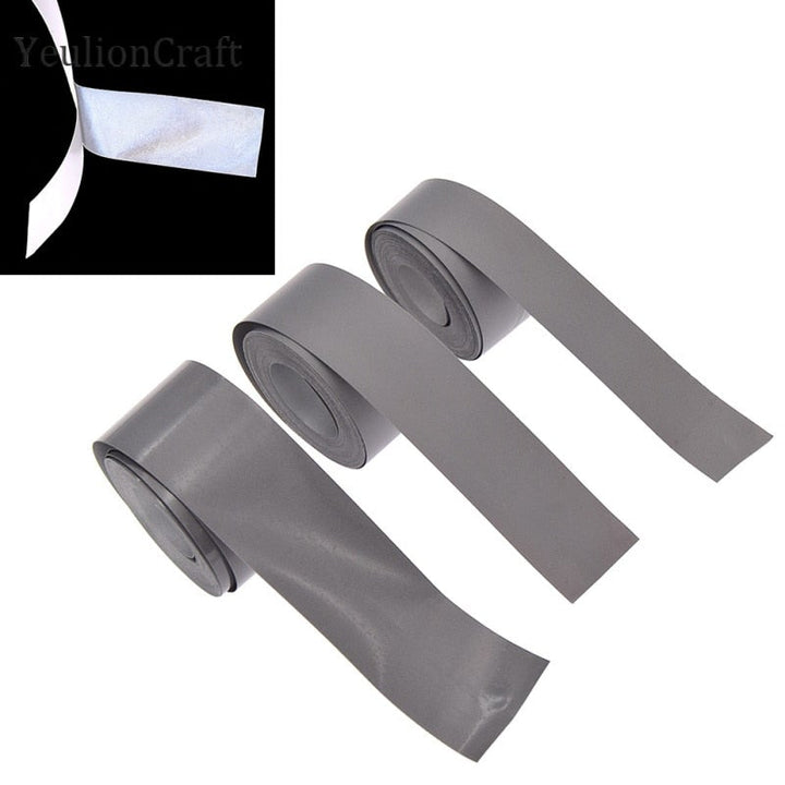 Chzimade 1.5/2/2.5CM Heat Transfered Reflective Tape Sticker For Clothes Iron On Bag Shoes Diy Handmade Crafts