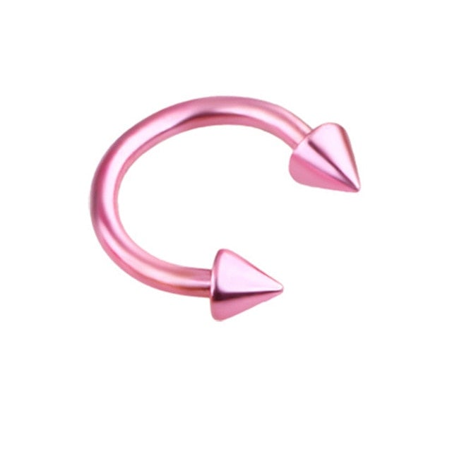 1piece Fashion stainless steel Horseshoe Fake Nose Ring C Clip BCR Septum Lip Piercing Falso Nose Rings Hoop For Women Men