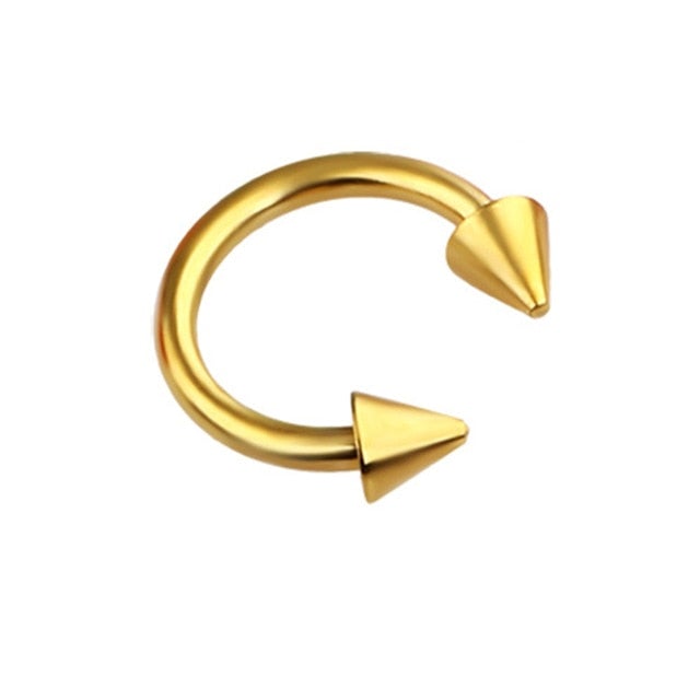 1piece Fashion stainless steel Horseshoe Fake Nose Ring C Clip BCR Septum Lip Piercing Falso Nose Rings Hoop For Women Men