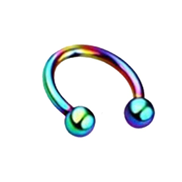 1piece Fashion stainless steel Horseshoe Fake Nose Ring C Clip BCR Septum Lip Piercing Falso Nose Rings Hoop For Women Men