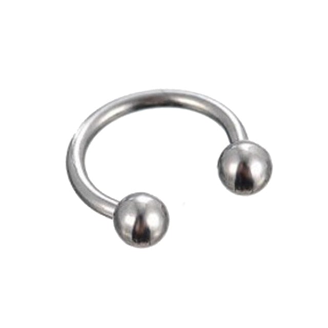1piece Fashion stainless steel Horseshoe Fake Nose Ring C Clip BCR Septum Lip Piercing Falso Nose Rings Hoop For Women Men