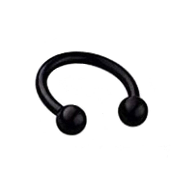 1piece Fashion stainless steel Horseshoe Fake Nose Ring C Clip BCR Septum Lip Piercing Falso Nose Rings Hoop For Women Men