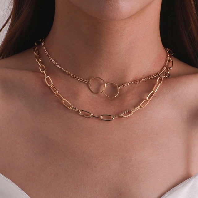 LETAPI Bohemian Cute Butterfly Choker Necklace for Women Street Style Statement Necklace Gold Color Letter Necklace Jewelry