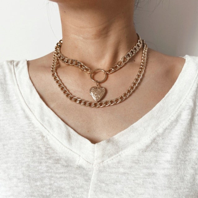LETAPI Bohemian Cute Butterfly Choker Necklace for Women Street Style Statement Necklace Gold Color Letter Necklace Jewelry