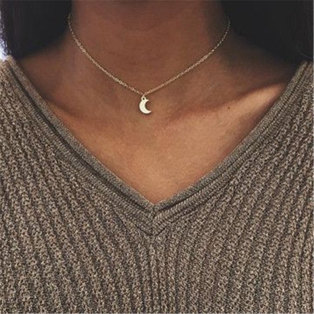 LETAPI Bohemian Cute Butterfly Choker Necklace for Women Street Style Statement Necklace Gold Color Letter Necklace Jewelry