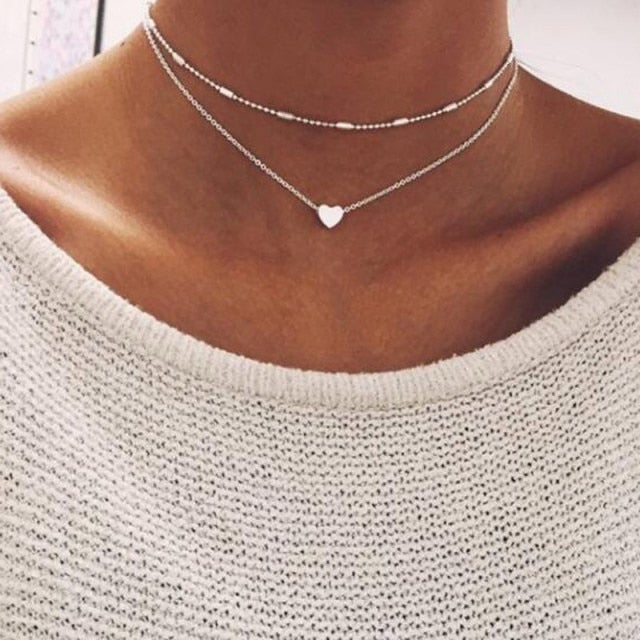 LETAPI Bohemian Cute Butterfly Choker Necklace for Women Street Style Statement Necklace Gold Color Letter Necklace Jewelry