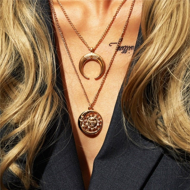 LETAPI Bohemian Cute Butterfly Choker Necklace for Women Street Style Statement Necklace Gold Color Letter Necklace Jewelry