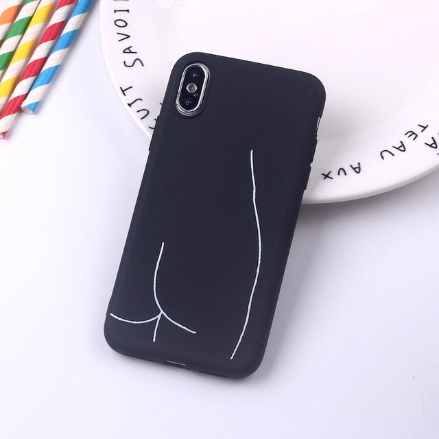 Black Sexy Art Rose Lover Harajuku Aesthetics Soft Silicone Candy Phone Case For iPhone 12 Mini 11 5S 8 8Plus X XS Max 7 7Plus