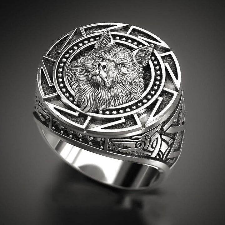 Women Men Rings Fashion Animals Flowers Wolf Lion Dragon Cat Bear Rings Vintage Punk Rings