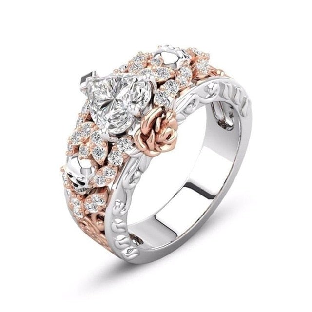 Women Men Rings Fashion Animals Flowers Wolf Lion Dragon Cat Bear Rings Vintage Punk Rings