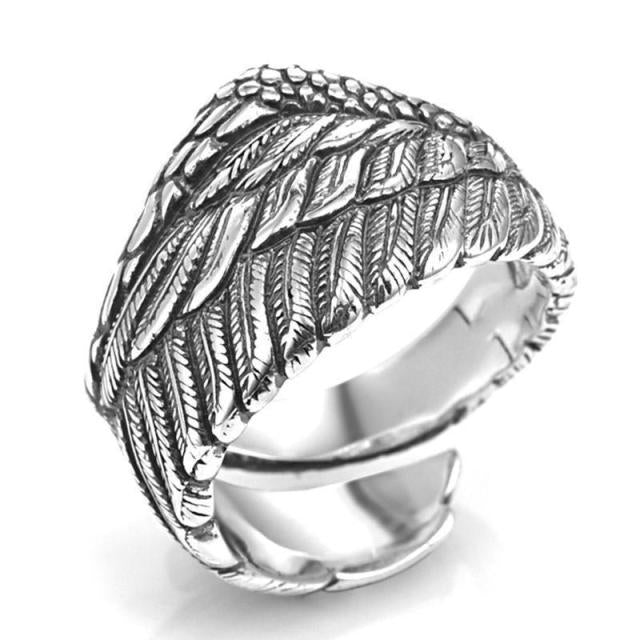 Women Men Rings Fashion Animals Flowers Wolf Lion Dragon Cat Bear Rings Vintage Punk Rings