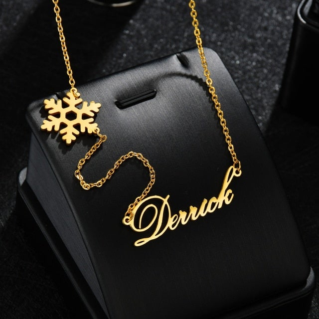 Fashion Customized Name Necklaces Heart Butterfly Pendant Stainless Steel Personalized for Women Letter Choker Necklace Jewelry