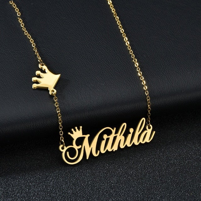 Fashion Customized Name Necklaces Heart Butterfly Pendant Stainless Steel Personalized for Women Letter Choker Necklace Jewelry