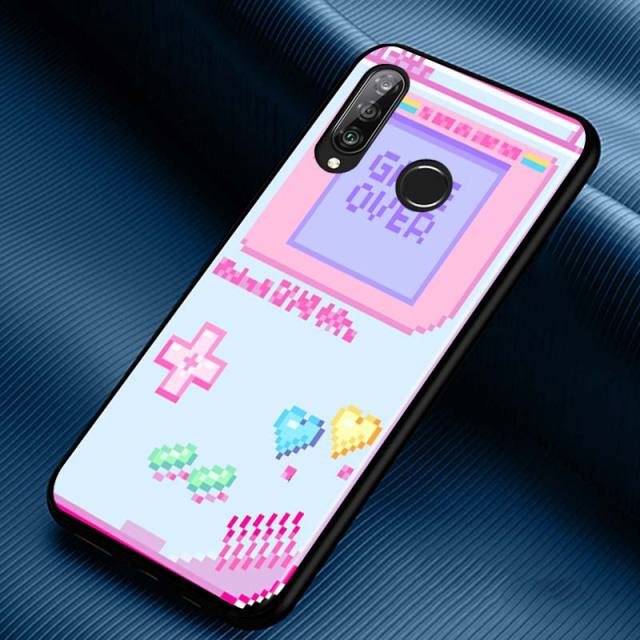 Art Pixel Aesthetic Silicone Phone Case for Huawei P30 P20 P40 Lite E Pro P Smart Z Plus 2019 P10 P9 Lite Black Cover