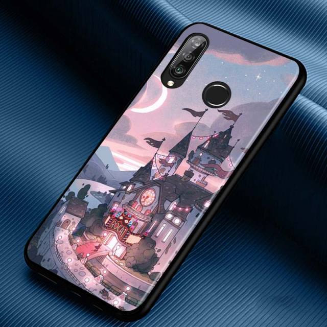 Art Pixel Aesthetic Silicone Phone Case for Huawei P30 P20 P40 Lite E Pro P Smart Z Plus 2019 P10 P9 Lite Black Cover