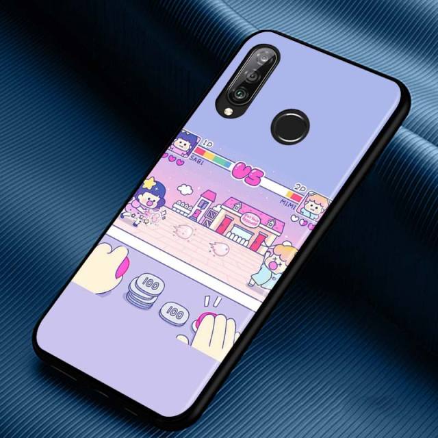 Art Pixel Aesthetic Silicone Phone Case for Huawei P30 P20 P40 Lite E Pro P Smart Z Plus 2019 P10 P9 Lite Black Cover