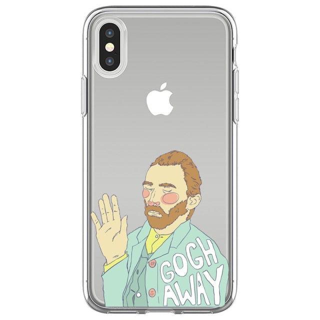 Art Aesthetic Vincent Van Gogh Starry Night flower Phone Case For iphone 12 11 Pro Max X XR XS 8 7 6 6S Plus Mini Soft Cover