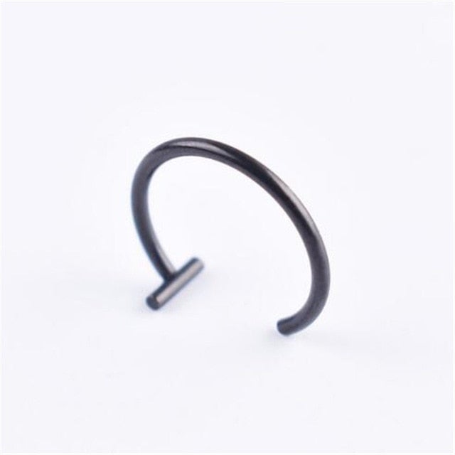 Trendy New Medical Titanium Punk Clip on Fake Piercing Body Nose Lip Rings Unisex Nose Ring Women Septum Piercing Jewelry