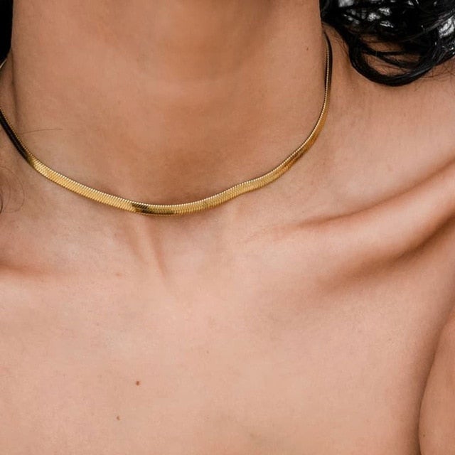 Butterfly Choker For Women Adjustable Gold Chain Charm Stainless Steel Necklace Kpop Delicate Pendant Necklace Bridal Jewelry