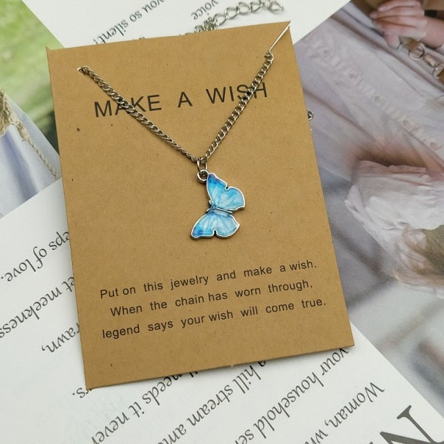 Cute Star Butterfly Choker Necklace For Women Gold Chain Neck Statement Collar Chains Chocker Shining Female Choker Jewelry