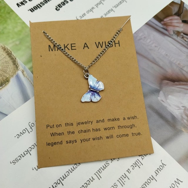 Cute Star Butterfly Choker Necklace For Women Gold Chain Neck Statement Collar Chains Chocker Shining Female Choker Jewelry