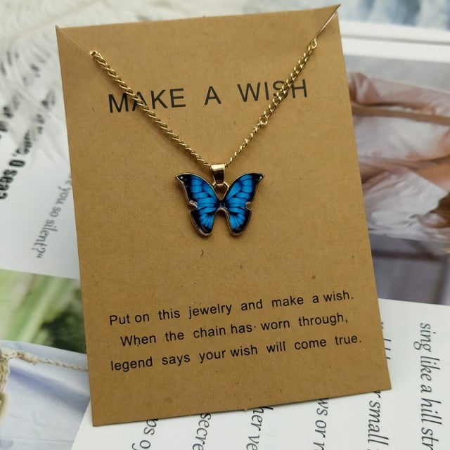 Cute Star Butterfly Choker Necklace For Women Gold Chain Neck Statement Collar Chains Chocker Shining Female Choker Jewelry