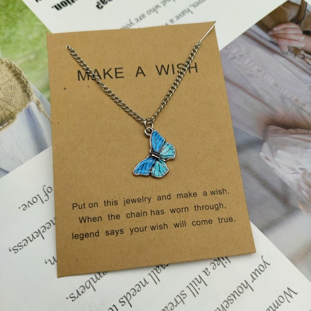 Cute Star Butterfly Choker Necklace For Women Gold Chain Neck Statement Collar Chains Chocker Shining Female Choker Jewelry