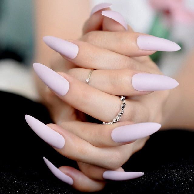 Summer Short Natural Nude White French Nail Tips False Fake Nails UV Gel Press on Ultra Easy Wear for Home Office Wear