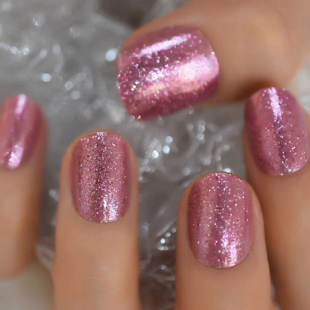 Summer Short Natural Nude White French Nail Tips False Fake Nails UV Gel Press on Ultra Easy Wear for Home Office Wear
