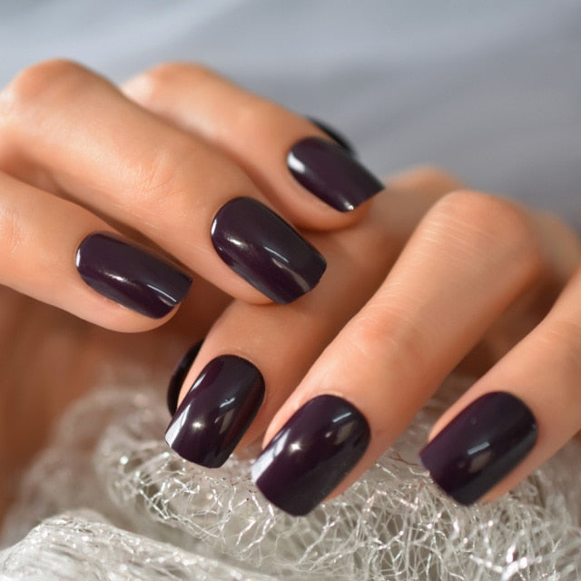 Summer Short Natural Nude White French Nail Tips False Fake Nails UV Gel Press on Ultra Easy Wear for Home Office Wear