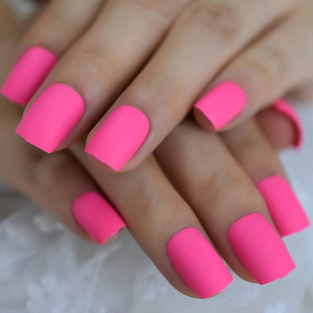 Summer Short Natural Nude White French Nail Tips False Fake Nails UV Gel Press on Ultra Easy Wear for Home Office Wear