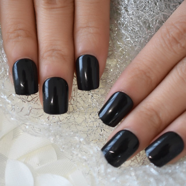 Summer Short Natural Nude White French Nail Tips False Fake Nails UV Gel Press on Ultra Easy Wear for Home Office Wear