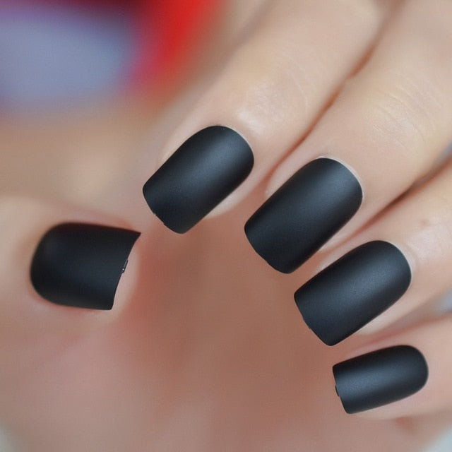 Summer Short Natural Nude White French Nail Tips False Fake Nails UV Gel Press on Ultra Easy Wear for Home Office Wear