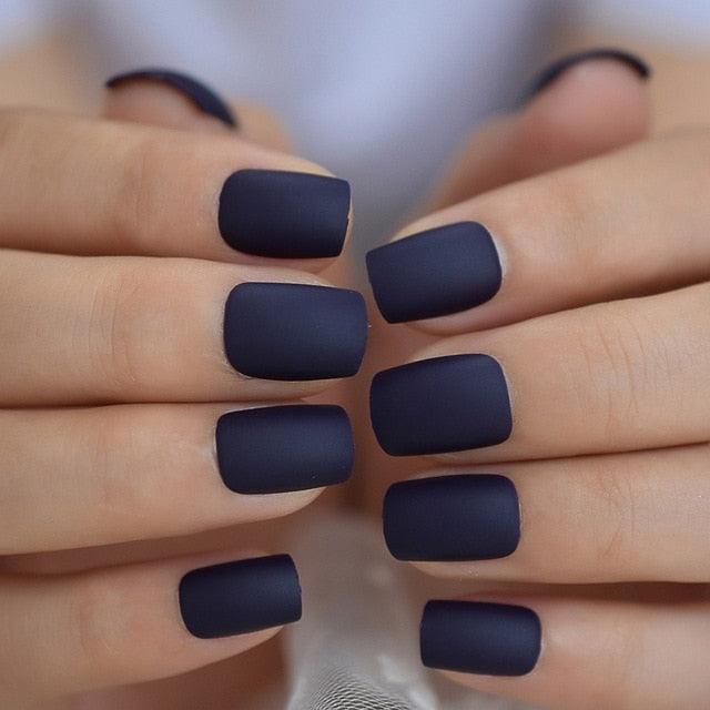 Summer Short Natural Nude White French Nail Tips False Fake Nails UV Gel Press on Ultra Easy Wear for Home Office Wear