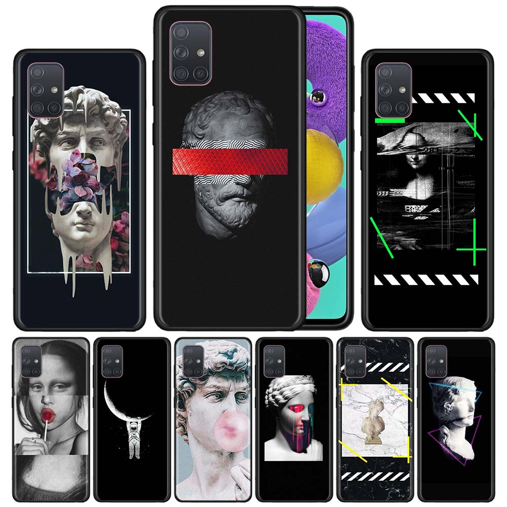 Aesthetic Statue Mona Lisa David  Case for Samsung Galaxy A51 A71 5G A01 A21 A31 A41 A91 A10 A10S A20 A30 A50 A40 A70 Cover