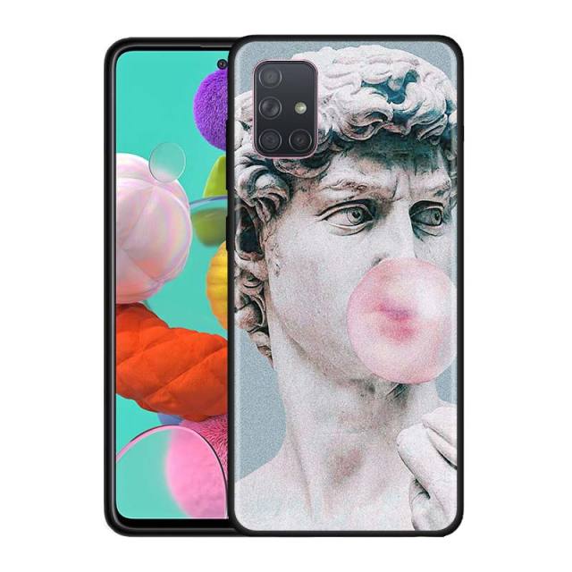 Aesthetic Statue Mona Lisa David  Case for Samsung Galaxy A51 A71 5G A01 A21 A31 A41 A91 A10 A10S A20 A30 A50 A40 A70 Cover