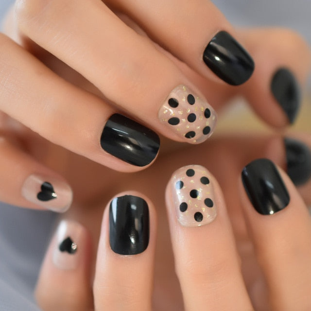 Summer Short Natural Nude White French Nail Tips False Fake Nails UV Gel Press on Ultra Easy Wear for Home Office Wear
