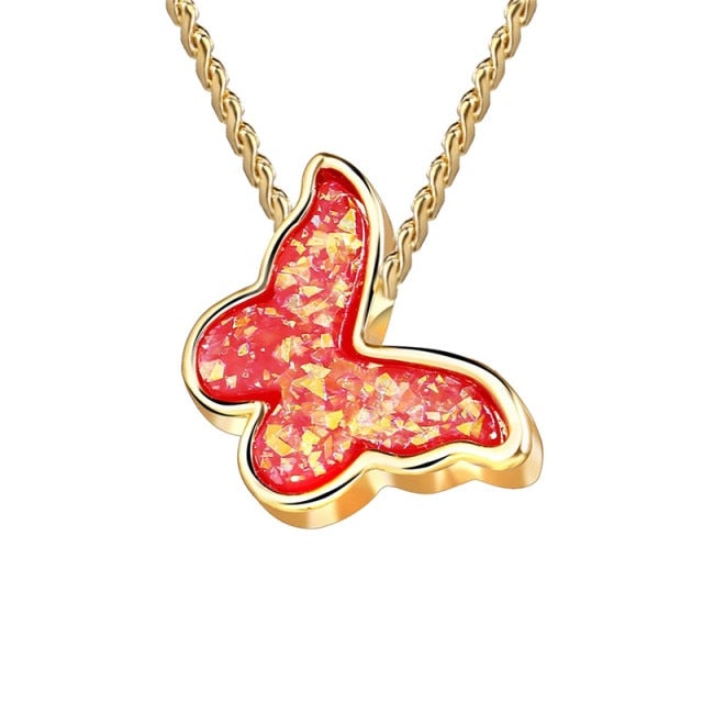 17KM Trendy Butterfly Star Pendant Necklace For Women Punk Gold Silver Color Choker Necklaces 2021 Collares Jewelry Gift