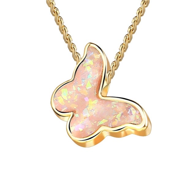 17KM Trendy Butterfly Star Pendant Necklace For Women Punk Gold Silver Color Choker Necklaces 2021 Collares Jewelry Gift